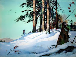 pike john watercolor watercolors painting paintings edo hannema artist hilltop paints jp web landscape snow watercolour trees scenery corporate scenes