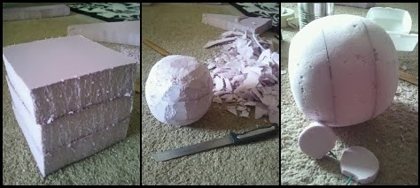 Diy Nightmare Before Christmas Props Scary Vampire Teddy Head Construction Tutorial Detailed Description Corresponds With Picture Above