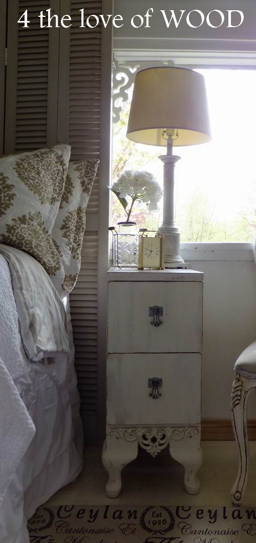 4 the love of wood ART DECO VANITY TURNED NIGHTSTANDS small space