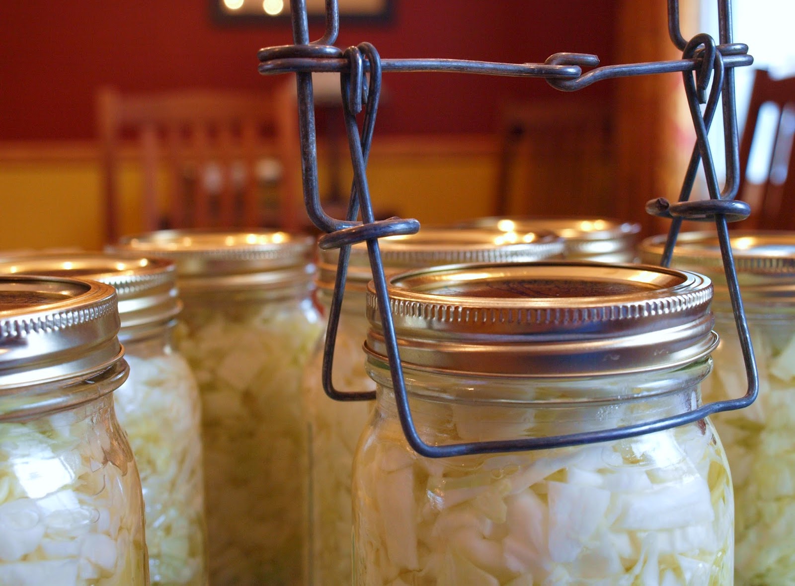Ohio Thoughts Sauerkraut In Mason Jars