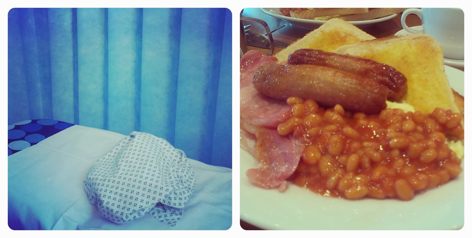 Hospital bed - Fried breakfast