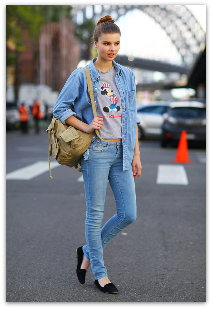 Casual street-style look