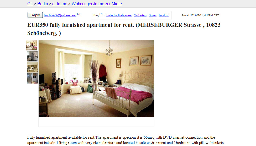 Craigslist Rent A Room Scams Craigslist Rent A Room Scams