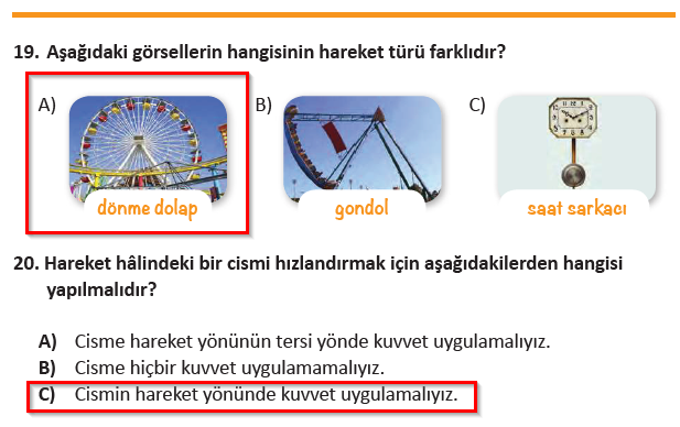 3.Sınıf MEB Yayınları Fen Bilimleri Ders Kitabı 97.Sayfa Cevapları (3.Ünite Değerlendirme Testi) 3.Sınıf MEB Yayınları Fen Bilimleri Ders Kitabı 97.Sayfa Cevapları (3.Ünite Değerlendirme Testi)