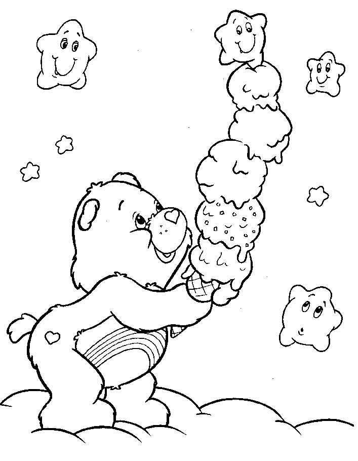 halloween care bears coloring pages - photo #12