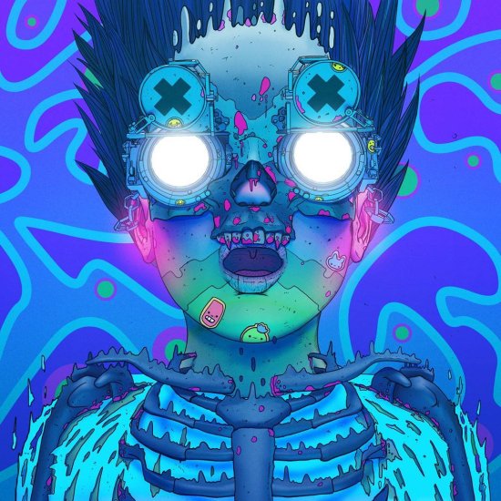 Mais ilustrações cyberpunk surreais e psicodélicas com vibrantes cores de Nick Sullo Nick Sullo xsullo instagram arte ilustrações cyberpunk surreais coloridas psicodélicas