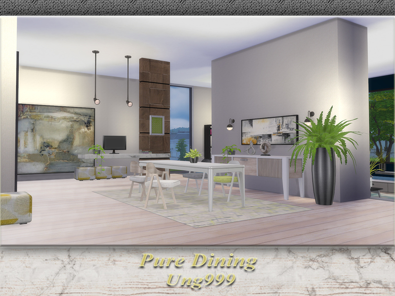 Sims 4 CC's - The Best: Dining Room by ung999