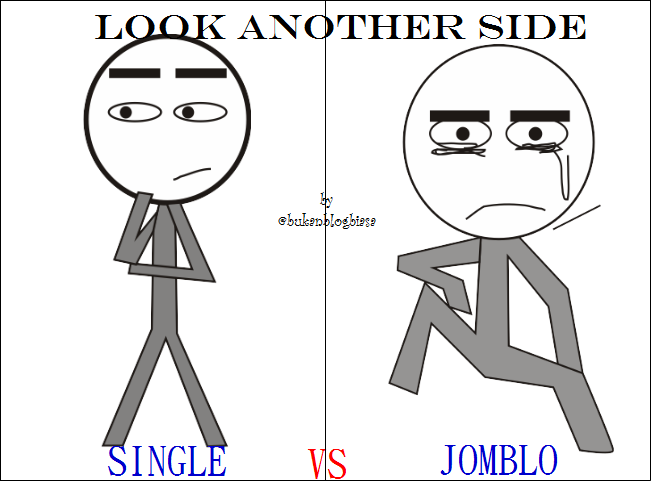 single itu berbeda dengan jomblo. single lebih terhormat daripada jomblo