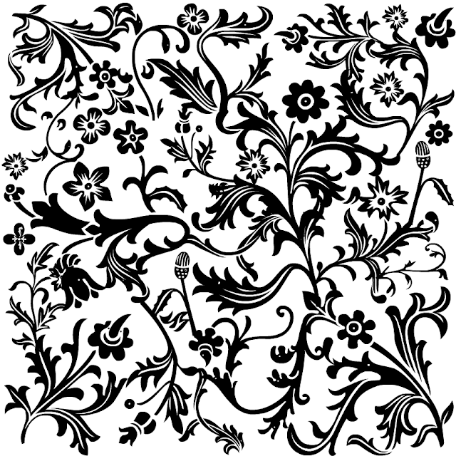 Black and White Flower Scrapbook Paper Free Scrapbooking Supplies