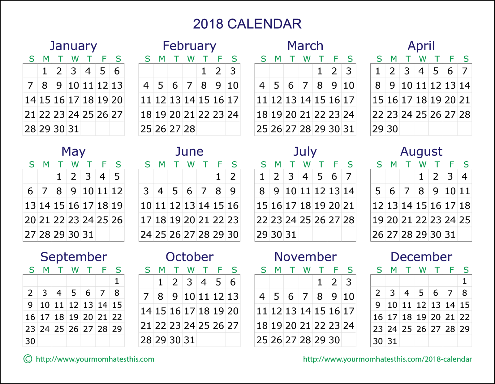 download word calendar