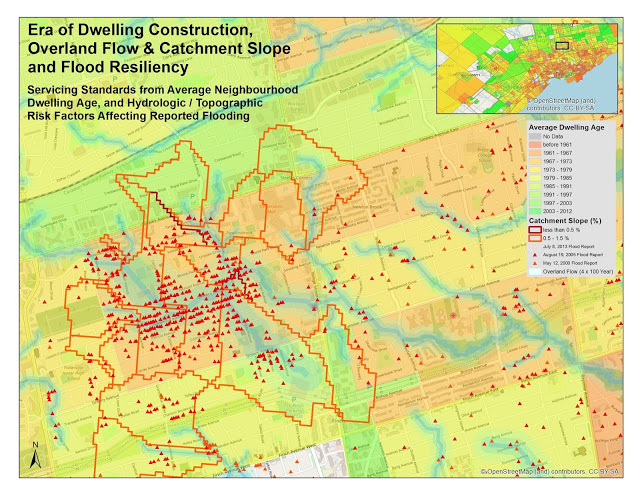 Toronto urban flood risk mapping