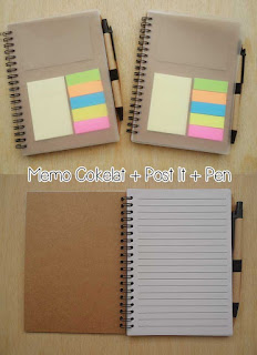 Memo Notes Post-It Pen, notes daur ulang, memo recycle daur ulang ramah lingkungan, Wooden Memo with pen recycle, Memo Notes Recycle Post It Pen Mika, Memo daur ulang, notes daur ulang, notes ring daur ulang, Notes cover polos 4 in 1 (notes + memo + stickynotes + bolpen)