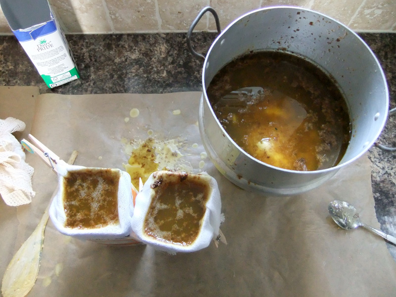 Cleaning Beeswax with a DoubleBoiler • Lovely Greens