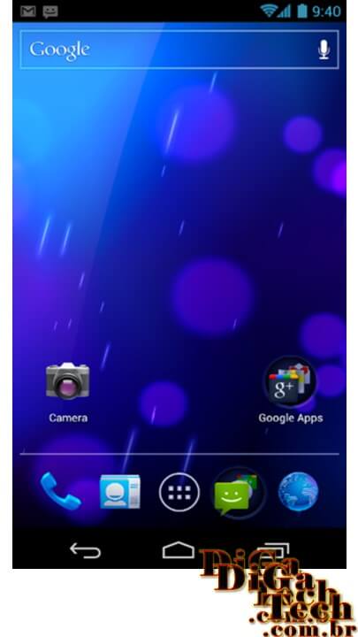Tela do Android Ice Cream Sandwich Screen shot Android Ice Cream Sandwich