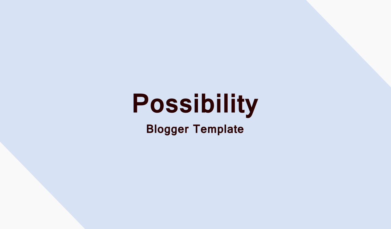 simple free blogger template