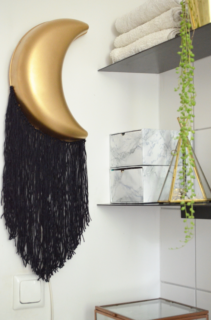 Make it boho : DIY  Ikea´s Smila Mane Mond Lampe goes Boho Glam