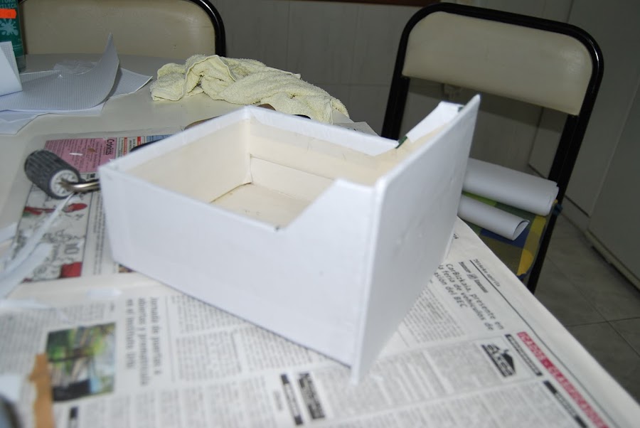 Reciclado de ficheros de carton.