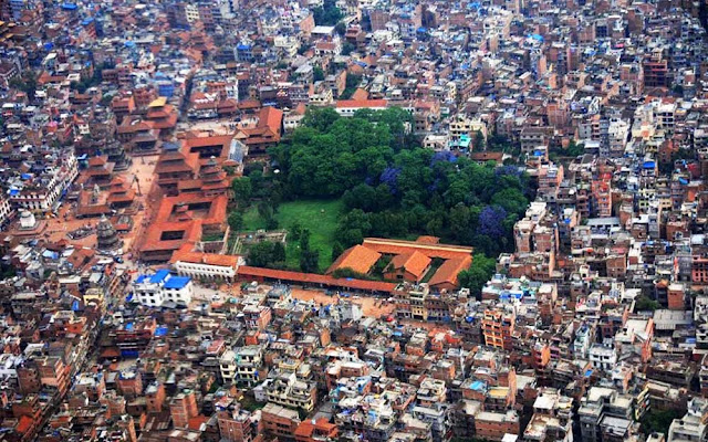 vista aérea de Catmandu - Nepal