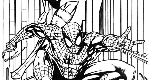 Coloriage Spiderman Et Batman  Coloriage en Ligne