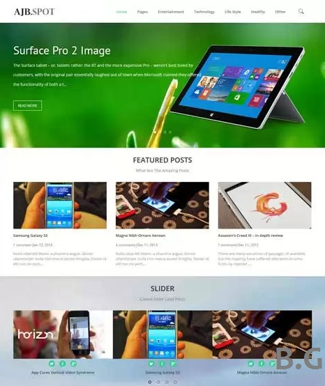 15 Top Collections Responsive Blogger Template for Magazine 2015