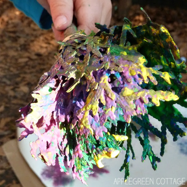 DIY Nature Paint Brushes for Kids AppleGreen Cottage
