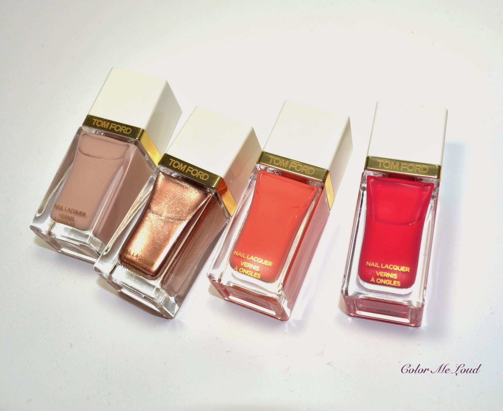 Tom Ford Nail Lacquer #01 Sugar Dune, #02 Incandescent, #03 Coral Beach &  #04 Indiscretion for Spring 2014 Collection, Swatches & Comparison | Color  Me Loud