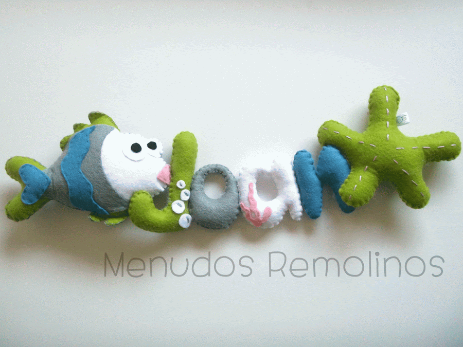 Letras de fieltro Joan