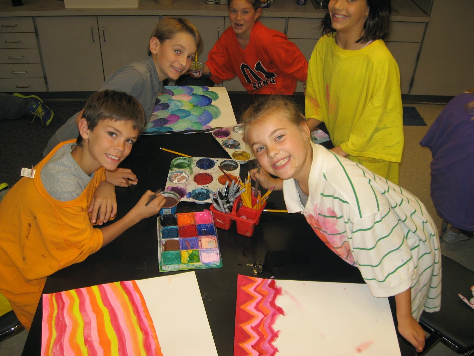 Jamestown Elementary Art Blog: 5th grade Hundertwasser Lollipop Trees