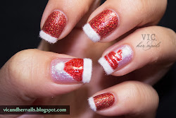 french december manicure festive theme nail nails christmas