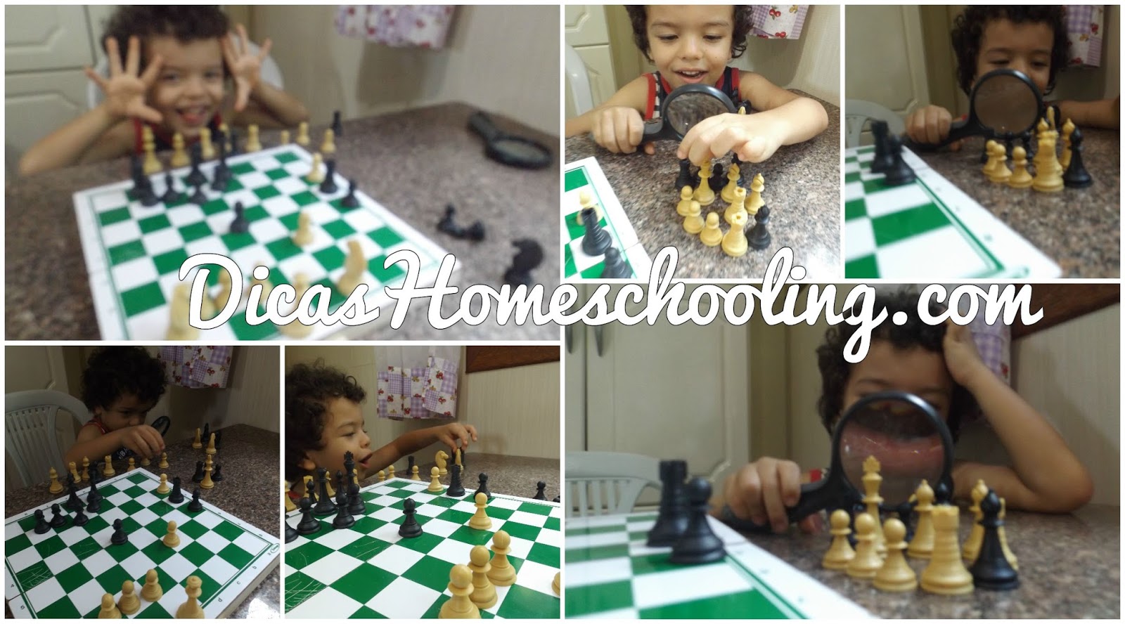 Comprei um jogo de xadrez pra ensinar meu filho, mas o tablueiro