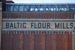 The letters 'Baltic Flour Mills' around the top of the north side of the Baltic