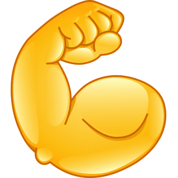 Big muscle emoji