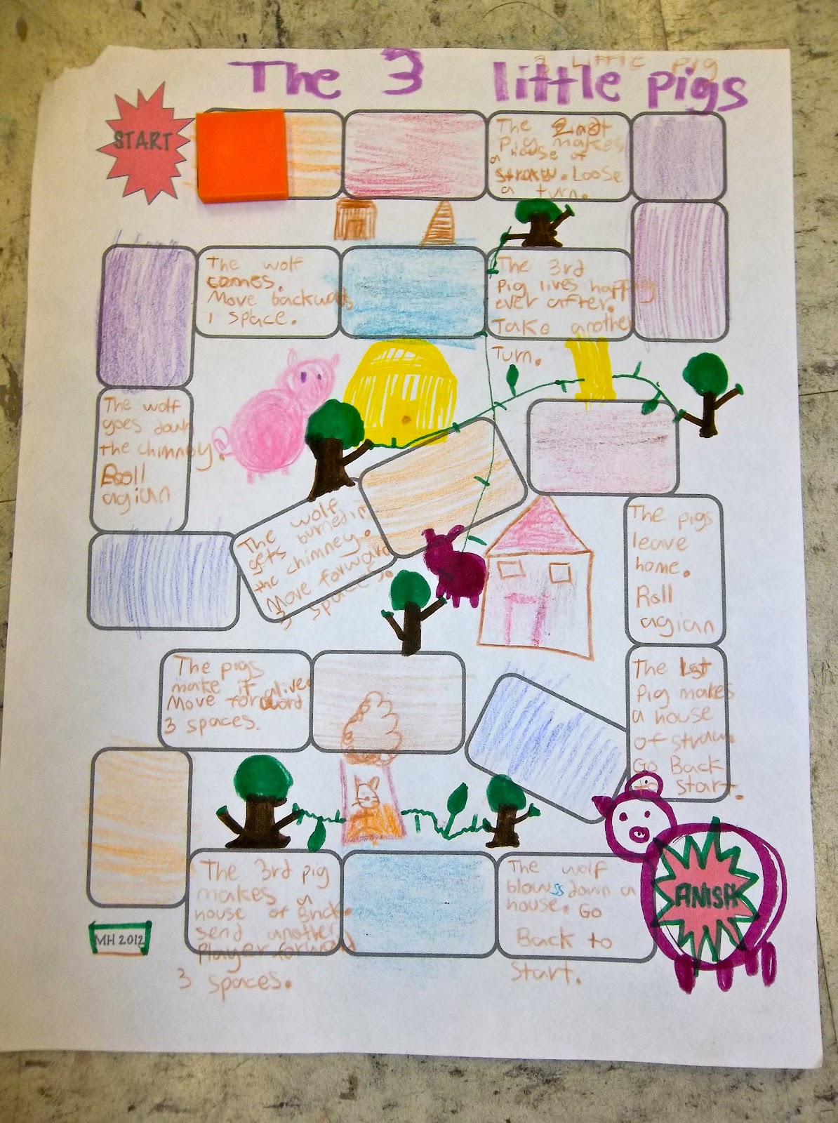 No Monkey Business Story Game Board Freebie