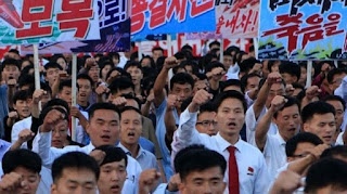 Demonstrasi Anti Amerika di Korea Utara 
