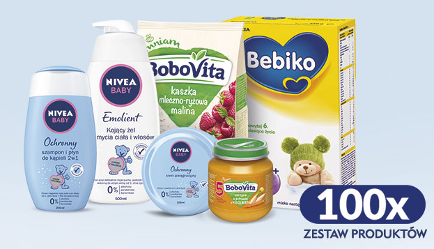Wygraj 1 ze 100 zestawów dla dzieci Konkurs