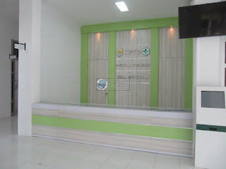  Furniture Interior Ruang Lobby Kantor - Meja Front Desk Granit - Furniture Kantor Semarang