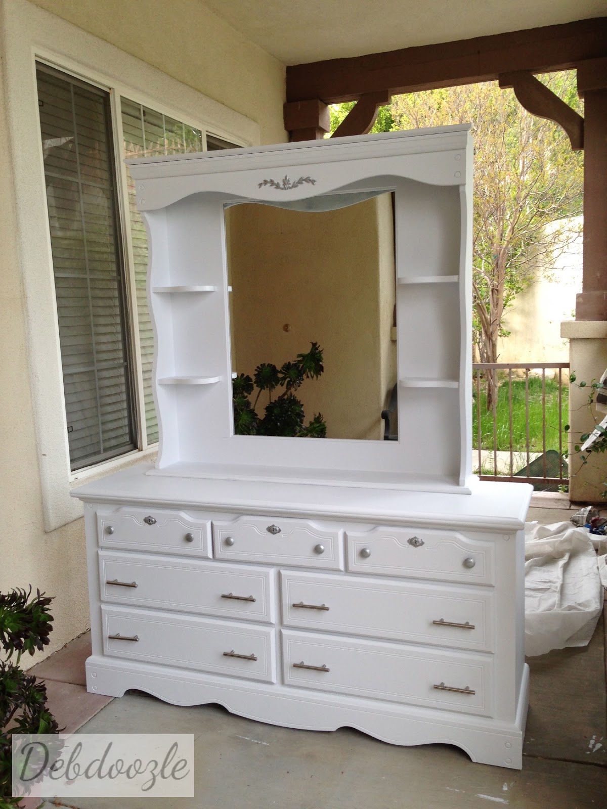 Debdoozle Painted Dresser + Hutch
