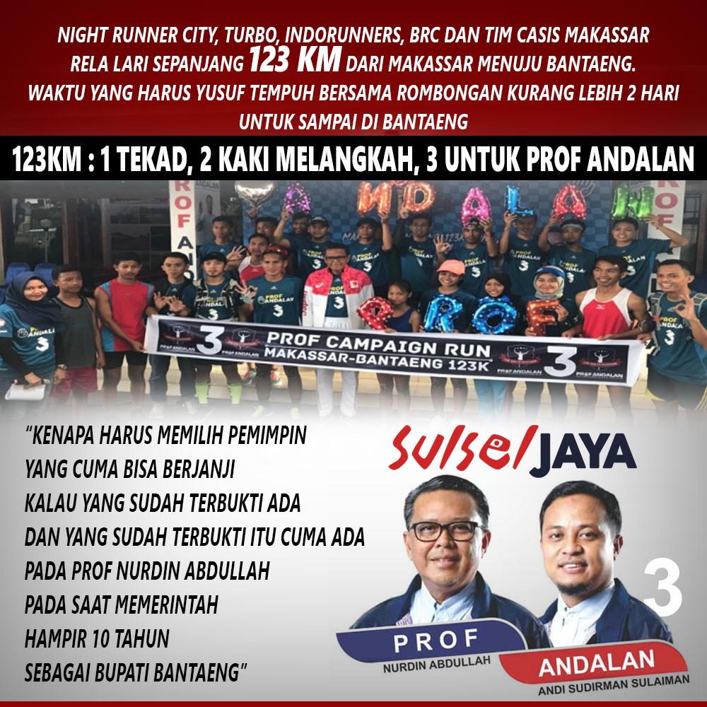 Cagub Sulsel Nurdin Abdullah dan Kesuksesannya