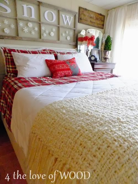 4 the love of wood: SECRET TO AN AMAZING CHRISTMAS BED &amp; FOUR LETTER WORDS