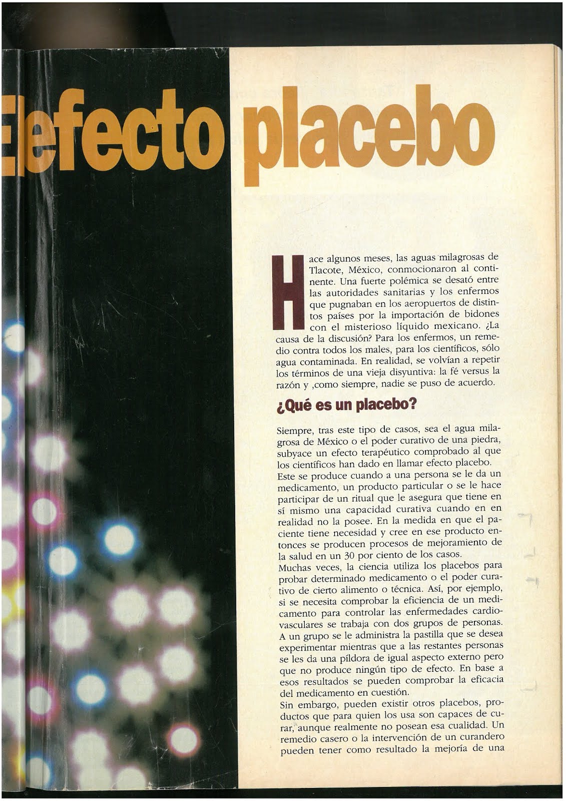 3.1 Revista Buena Salud,Argentina, año 2 N°15, entrevista a Naum Kliksberg sobre el EFECTO PLACEBO