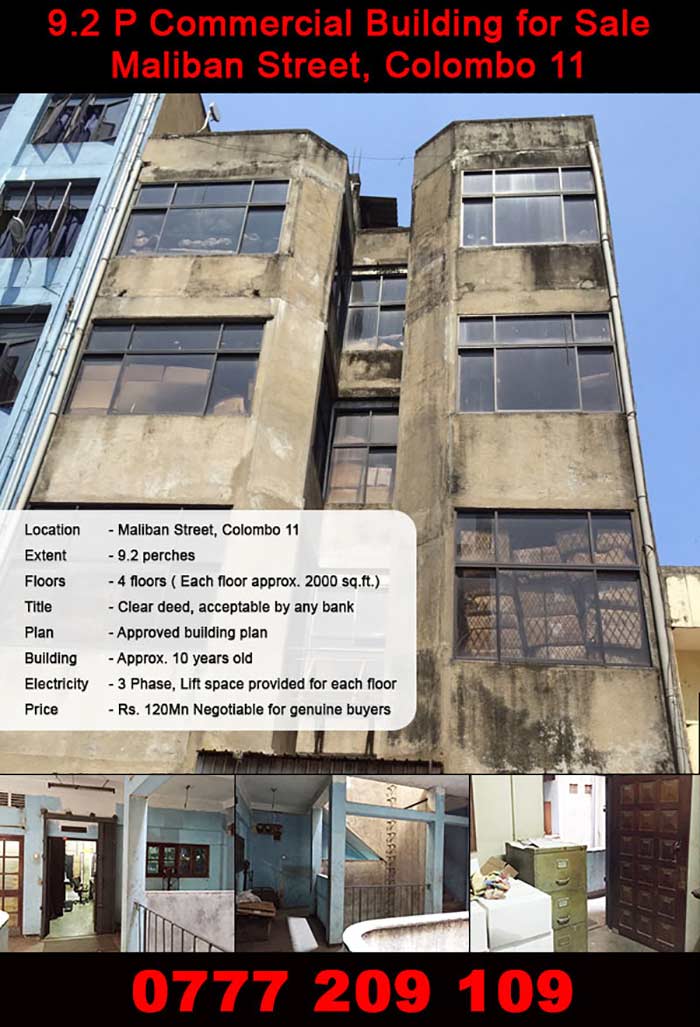 Building for Sale Colombo Maliban Street
