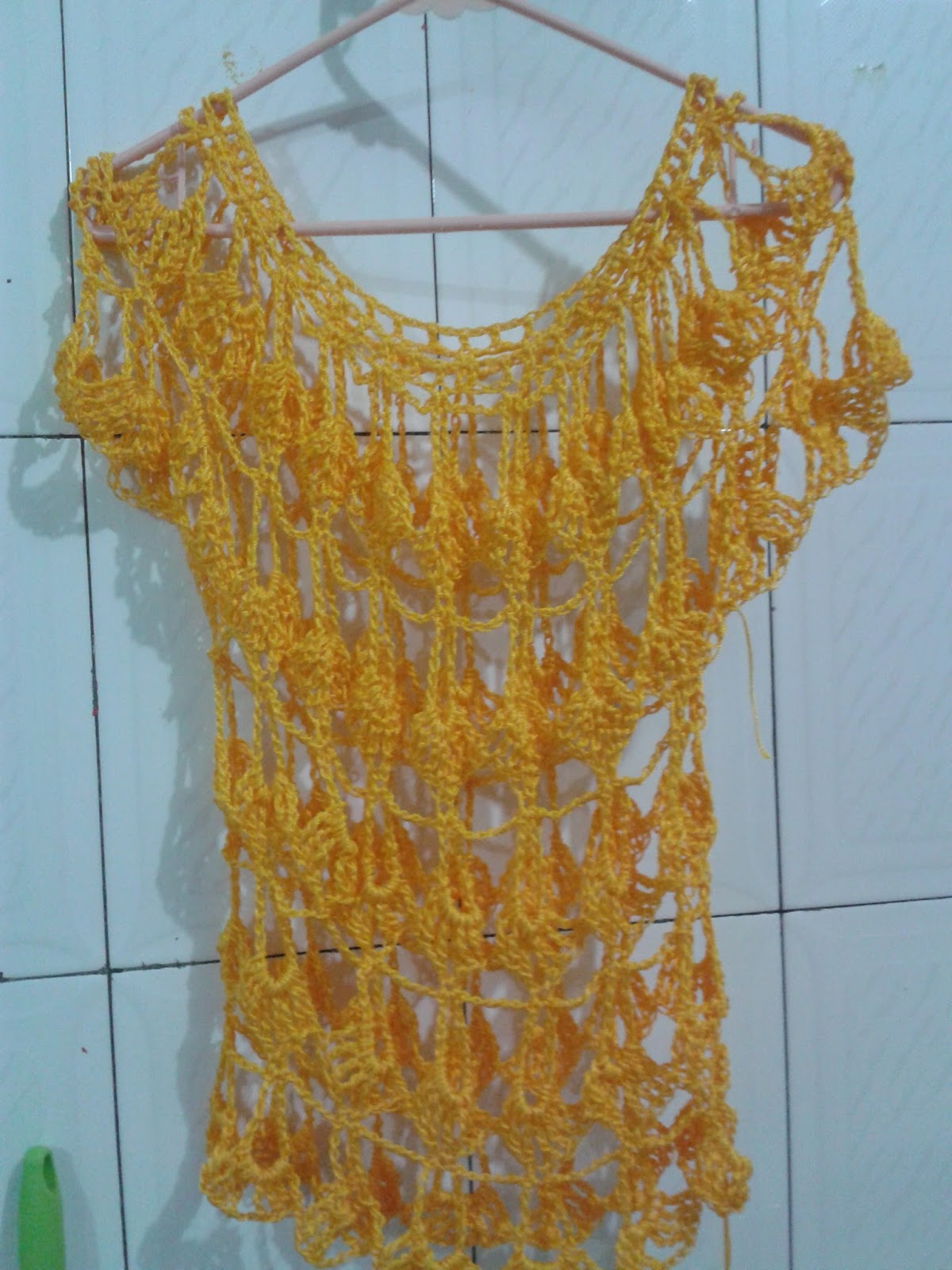 Manualidades Blusa Amarilla A Crochet Blusa Calada A Crochet Muy