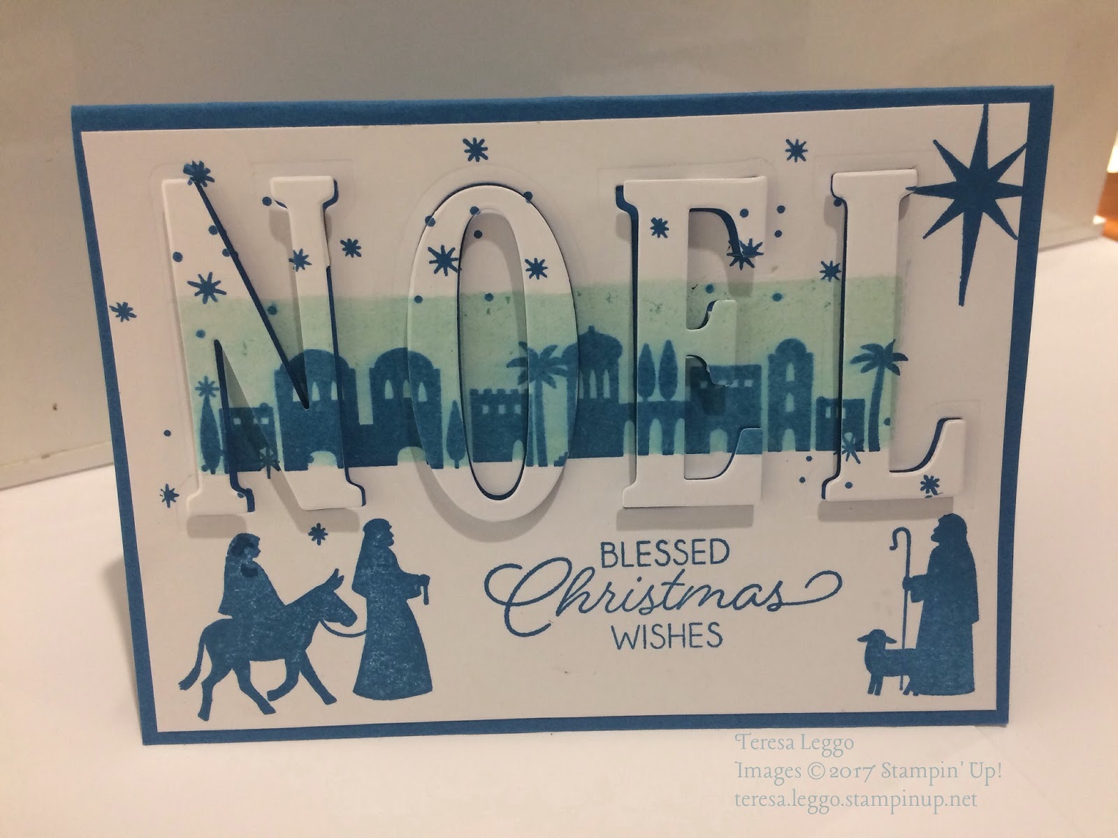 Teresa's Creative Cards: Night in Bethlehem meets Eclipse Technique