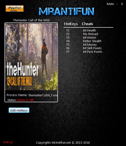 TheHunter Call Of The Wild Trainer
