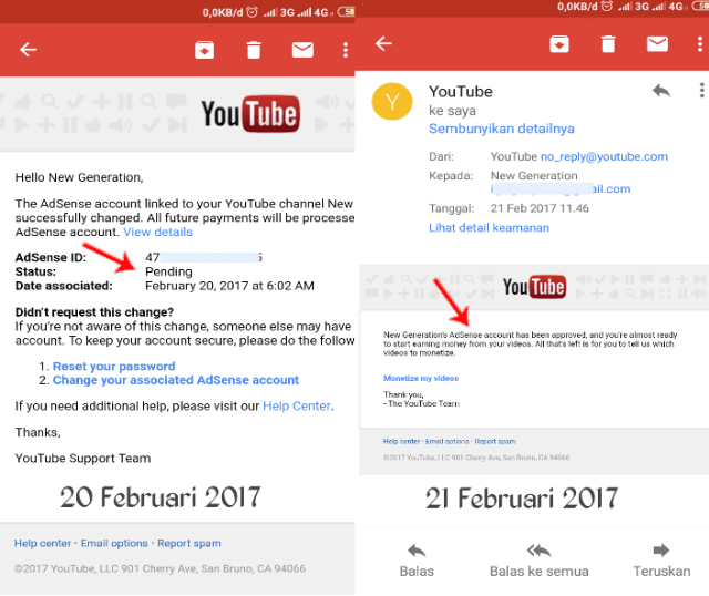 email pertama pengajuan channel youtube pending email pertama pengajuan channel youtube pending