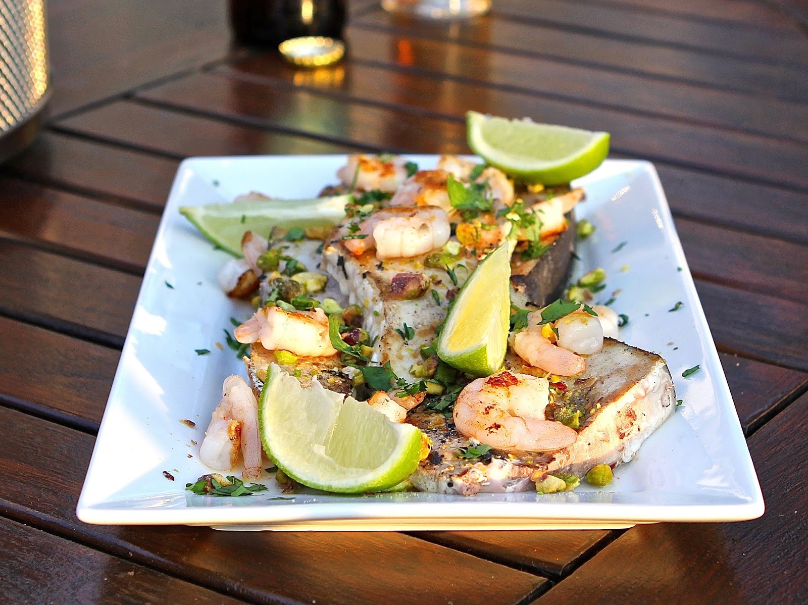 Gluten Free Alchemist BBQ Swordfish with Lime, Pistachio & Coriander