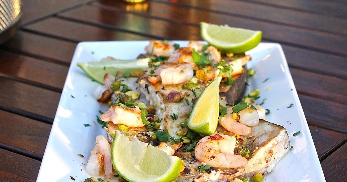 Gluten Free Alchemist BBQ Swordfish with Lime, Pistachio & Coriander