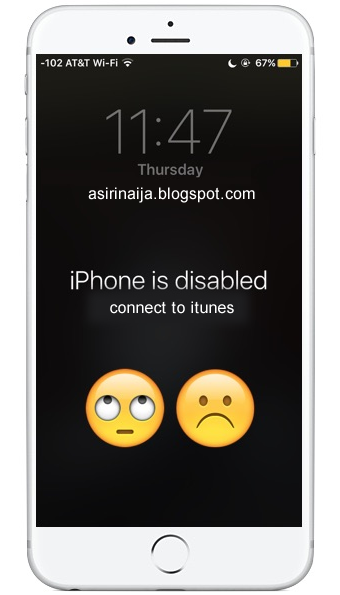 Breaking News | AsiriNaija's Blog: Is Your iPhone Disabled? See How to