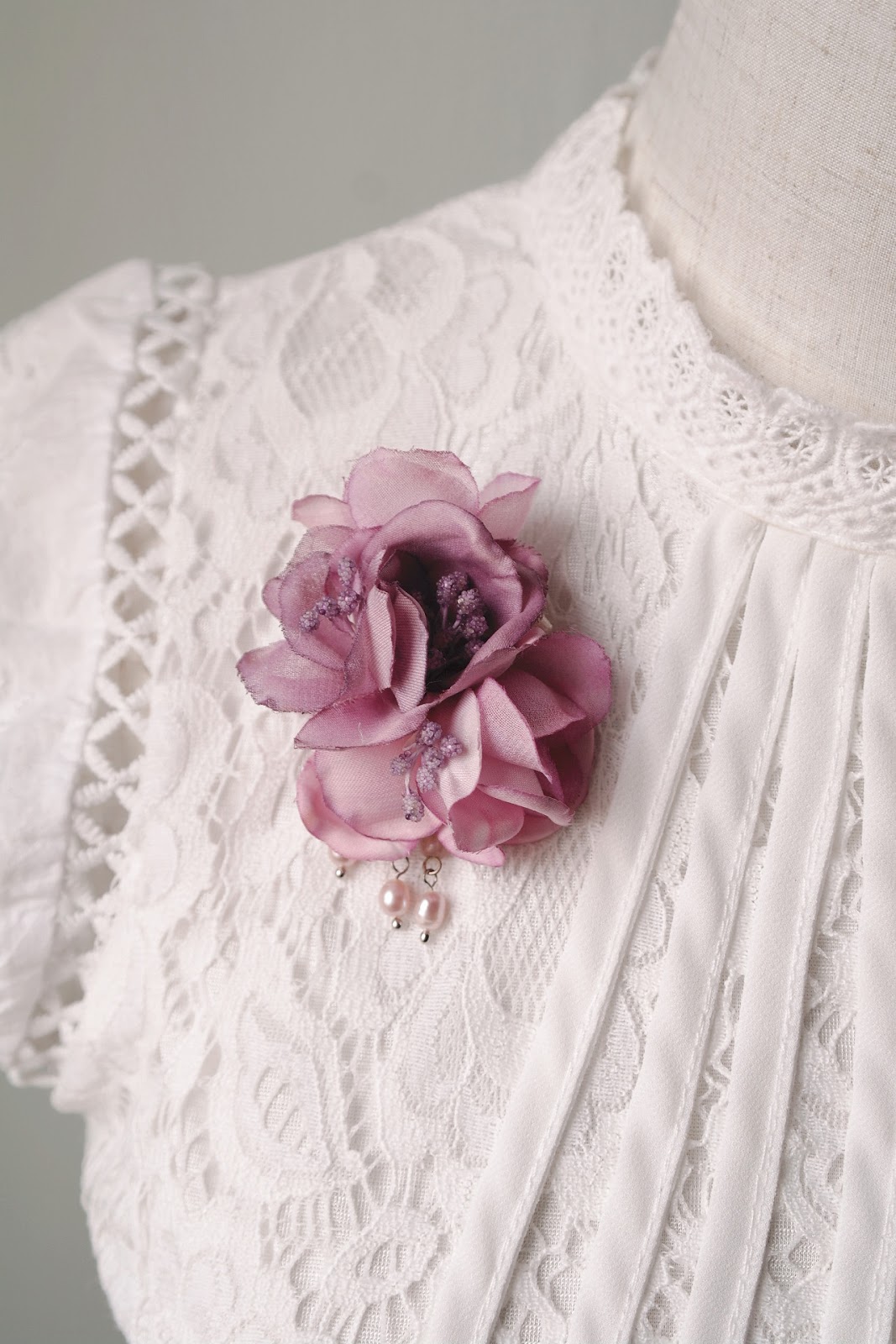inakabeads 伊娜佳碧思手作 handmade fabric flower accessories corsages fb002 silky purple inakabeads 伊娜佳碧思手作 handmade fabric flower accessories corsages fb002 silky purple