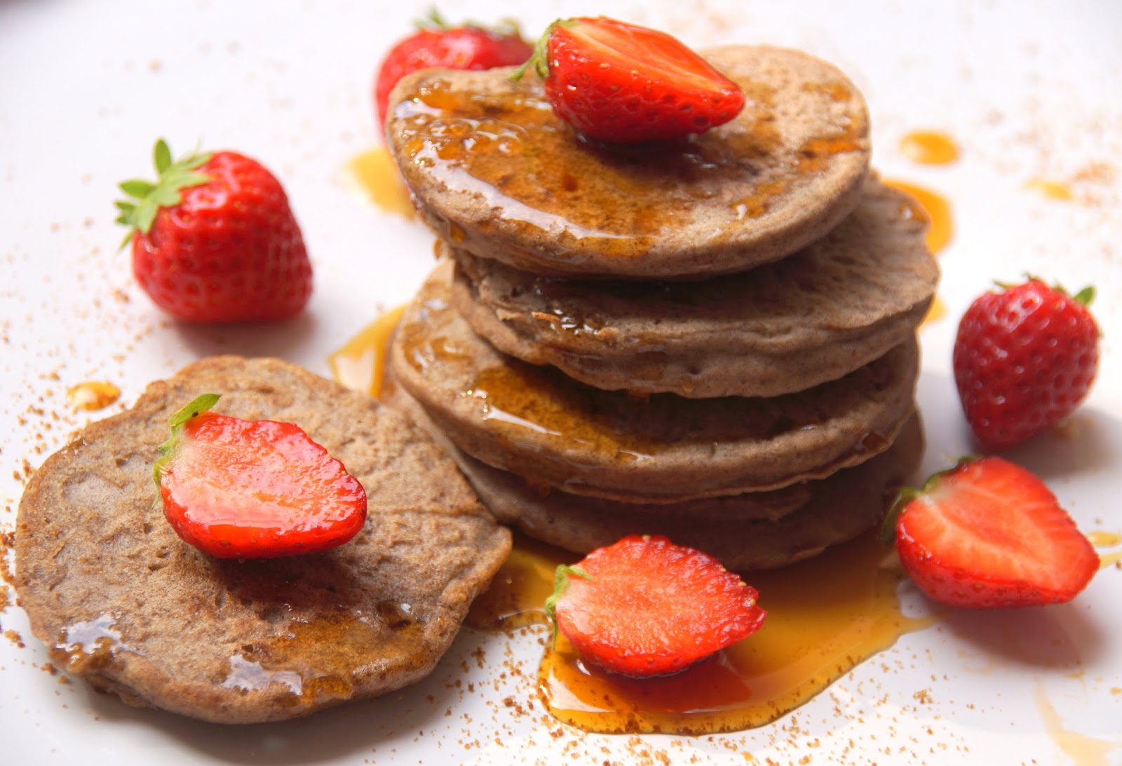 Bienvenue chez Spicy: Pancakes à la farine de sarrasin (sans lait, sans
